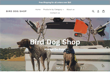 Tablet Screenshot of birddogshop.com